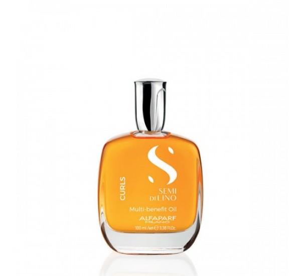 МНОГОФУНКЦИОНАЛНО МАСЛО ЗА КЪДРАВА КОСА ALFAPARF SEMI DI LINO CURLS MULTI-BENEFIT OIL 100ML